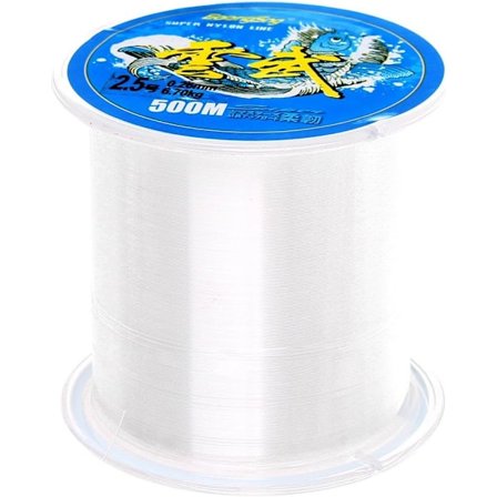 500 Meter Nylon Fiske Line, Sicai Monofilament Klar Nylon Fiske Line ca 0,26 mm i Diameter Nylon Tråd Fiske Line Klar