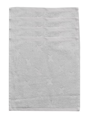 Washcloth 4-Pack Home Bath Time Towels & Cloths Cloths Blå Müsli By Green Cotton