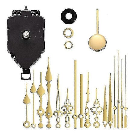 Väggtyst Pendelkvartsurverk, Pendelurmekanismdelar Motorbyte DIY Re -GT