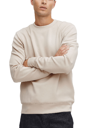 Casual Friday Cfsebastian 0096 Crew Neck Swe Sweatshirt Tröjor Herr Grå XL