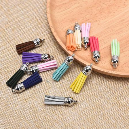 20st Blandade Läder Tofsar Örhängen Charm Hänge Diy Smycken