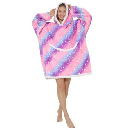 Huvtröja Filt Oversized Vuxna Gaint Chunky Heavy Sherpa Fleece