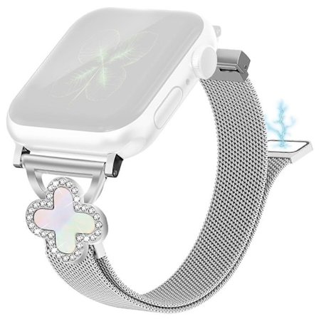 Milanese Mesh Armband för Apple Watch Series 10 42mm Series 9 8 7 41mm SE (2023) SE (2022) SE 6 5 4 40m