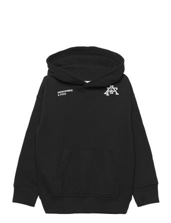 Kids Boys Sweatshirts Hettegenser Genser Svart Abercrombie & Fitch*Betinget Tilbud