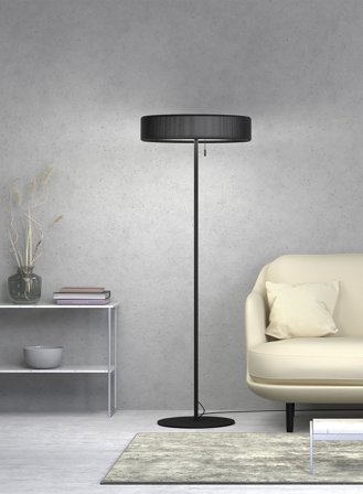 Grain gulvlampe H140 - matt sort