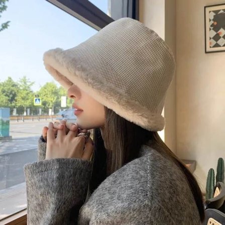 Fiskarmössor Plyschhatt BEIGE beige