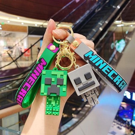 Minecraft nøkkelring 2 stk 6,5 cm