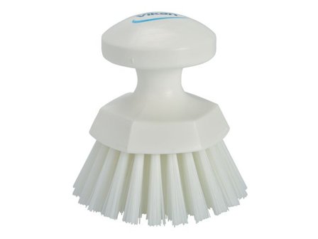 VIKAN Diskborste hand rund 110mm vit - Lyreco - Städ och hygien - Borstar och levanger - Levanger och skurborstar