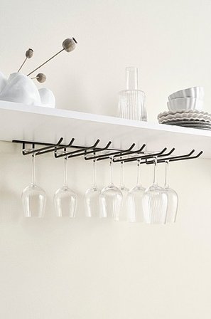 Jotex - Vinglasholder - Bredde 55 Cm Dead Matt Black - FAY - Køb Køkkentilbehør hos Jotex