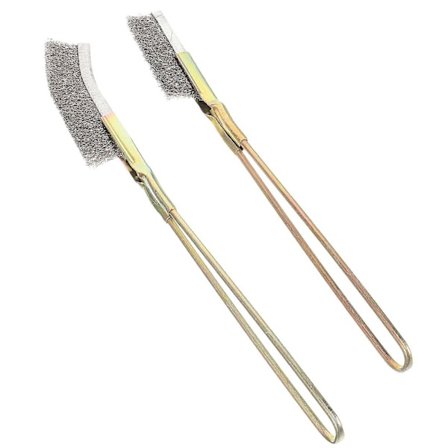 2 stk. Langskaftet børste til fuglebur, rengøringsbørste, rengøringstilbehør til kæledyrsbur