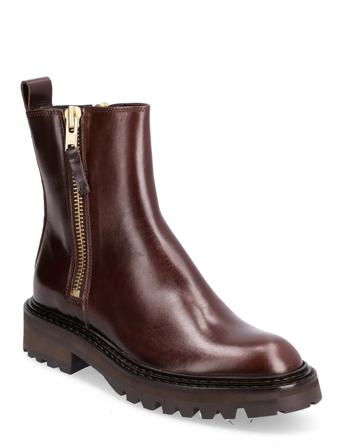 Boots A3315 Shoes Boots Ankle Boots Ankle Boot - Flat Brun Billi Bi