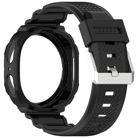 Sort TPU Forbundet Rem Kompatibel med Samsung Galaxy Watch8 40mm