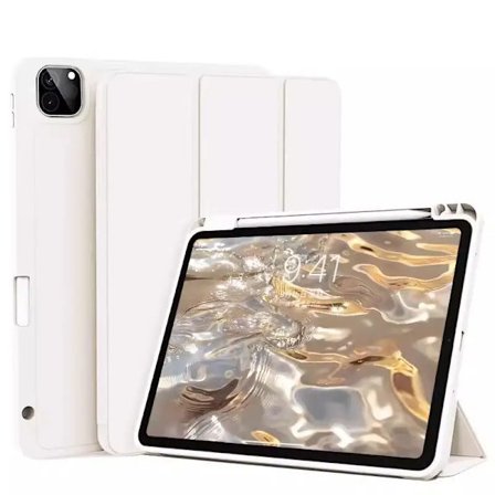 ZOYU Fodral för iPad Pro 11 tum 4/3/2:a generationen med pennhållare, för iPad Air 4/5:e generationen 10,9 mini 6 Trefaldigt stativ Smart Fodral