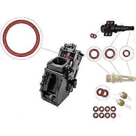 14-delt vedlikeholdssett for tetnings-O-ringer, kompatibelt med støtteventiler, dampventiler og gruppeventiler for Phillips Saeco Spidem og Gaggia-