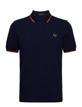 Twin Tipped Fp Shirt Polos Short-sleeved Sininen Fred Perry