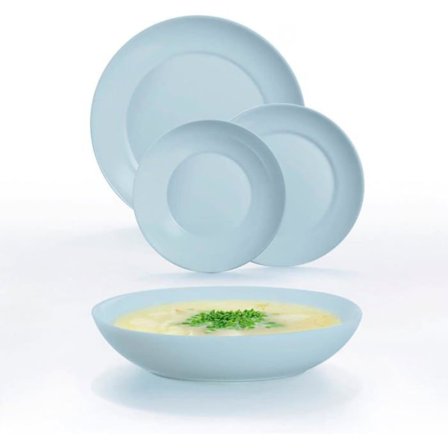 Luminarc Apy Paradise 18 delar för 6 personer - Opalblå