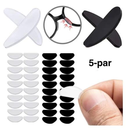 Nesebeskyttelse for briller silikon - Transparent 5pairs