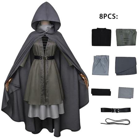 Halloween Elden Ring Cosplay Melina Custume Suit Halloween Carnival Fancy Dress Kappe høj kvalitet XL-Elden Ring