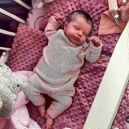 19-tommers Livaktig Reborn Småbarns Bebe Dukke Loulou Reborn Baby Myk Kropp Dukke Leke Juleoverraskelsesgaver Dukker Leke