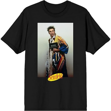 Seinfeld Cosmo Kramer Herr Svart T-shirt