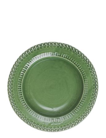 Daisy Pastabowl 1-Pack 35 Cm Home Tableware Plates Pasta Plates Grønn PotteryJo
