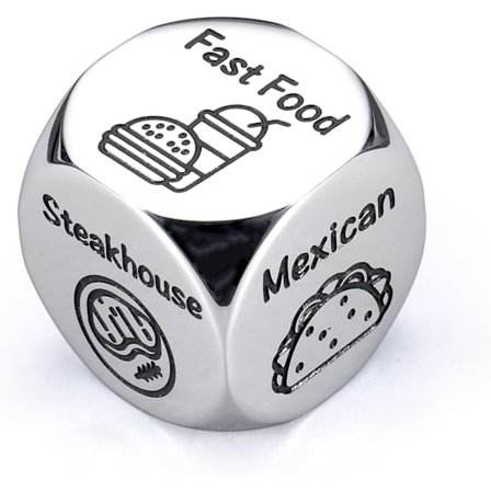 Madbeslutningsterninger til par, kæreste, mand, kone, date night, terningegaver