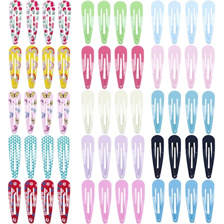 60 kpl lasten hiuspinni setti otsatukka pinni värikkäät hiusklipsit