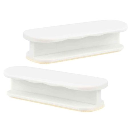Door Handle - Self-adhesive White 2-pack