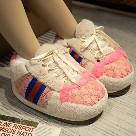 Mub- Roliga AJ bomullstofflor Powder dirty shoes