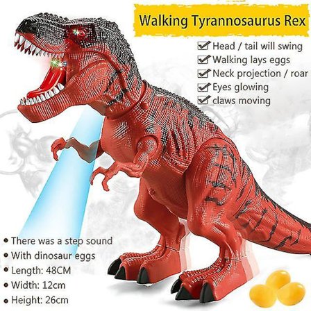 Dinosaur Elektriske Lekegående Jet Dinosaur Med Lysende Egg Barn Gaver