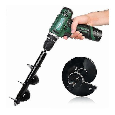 Trädgårdsborr Spiralborr Jordborr Markborr Jordborrning och grävning av grop lossning borr