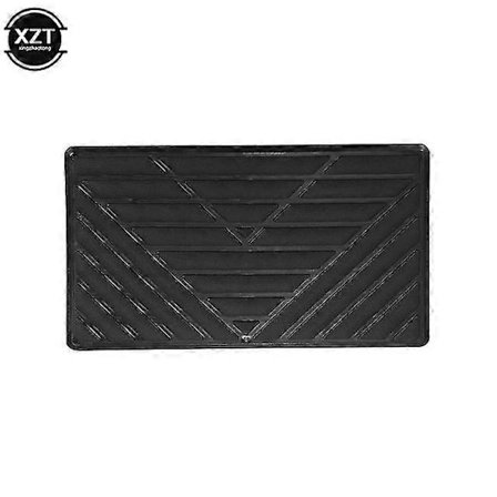 1st Universal PVC Bilgolvsmatta Häl Fotmatta Pedal Patch Skydd 25x15cm Bil Fotmatta Biltillbehör - Pedaler svart