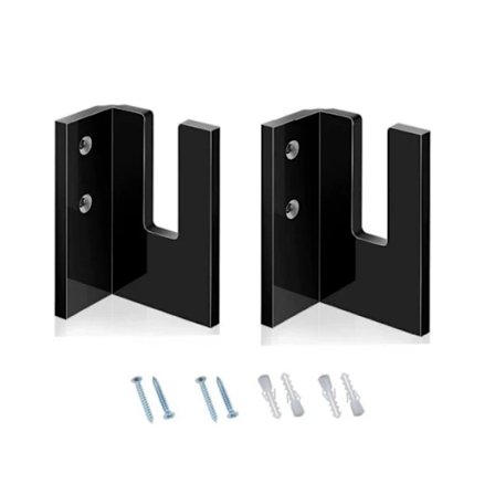 (Svart) Skistativ for garasje - 2 akryl skidisplaystativer - Et must for sportsentusiaster, innendørs skioppbevaring, egnet for soverom, hjem, butikk,