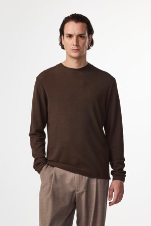 NN.07 Clive 3323 T-Shirt Herren Braun Baumwollmix