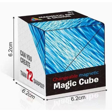 Magnetisk Magisk Kube – 72+ Former, Kreativt Puslespill for Barn & Voksne
