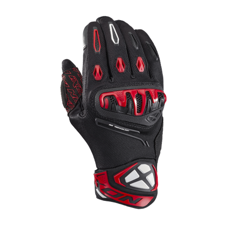 Mănuși Moto Ixon Mirage Air negru/alb/roșu 3XL
