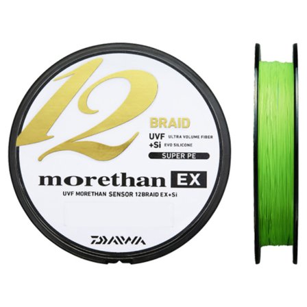 Daiwa Morethan 12 Braid 135m Lime Green, 0.08mm