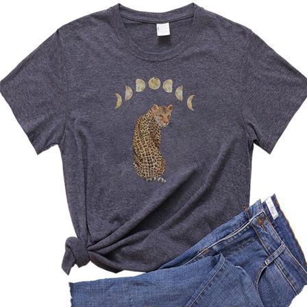 T-shirt Med Printed För Damer Med Print