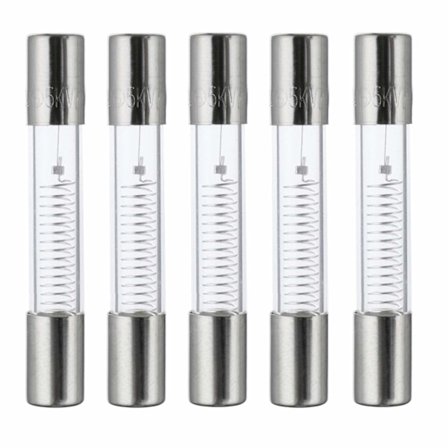 800mA 5KV 6x40mm Høyspent Mikrobølgeovn Beskyttelsessikringer Hurtigsikring 0.8A 5000 Volt Glassrørsikring (5 stk/lot)