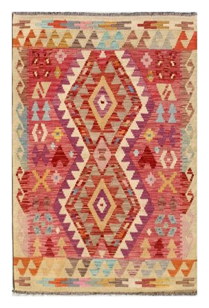 Klein Kelim Afghan Old Stil Teppich 108X157 Wolle