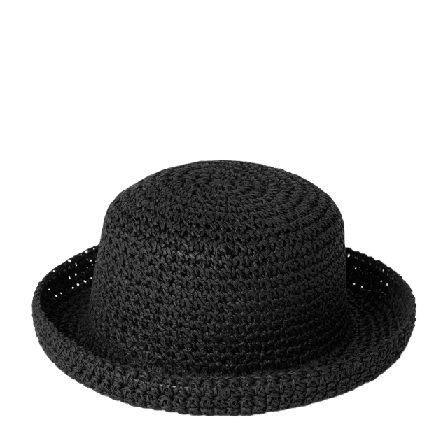 Å WOMAN Flätad solhatt ESTER Mössor & hattar Dam Svart ONESIZE