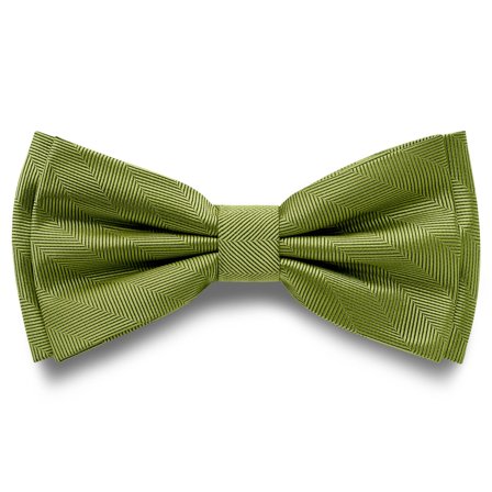 Nœud papillon à chevrons prénoué vert de mer pour hommes - Noeuds papillon pré-noués