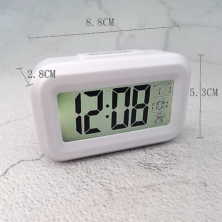 1 kpl Mini LCD Digitaalinen Pöytäkojelauta Pöytä Elektroninen Kello Työpöytä Koti Hiljainen Pöytä Ajan Näyttö Lasten Herätyskello Shibaod