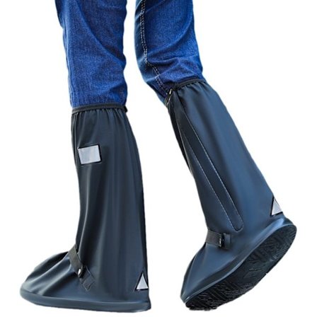 Regnslag til sko, vandtætte overtrækssko, skridsikre, velegnede til regn, sne og mudder, velegnede til mænd og kvinder, aftagelige stropper, 