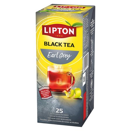 LIPTON Te Earl Grey, 25 inslagna tepåsar 25/fp - Lyreco - Kök och servering - Kaffe och te - Te