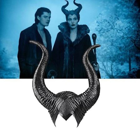 Halloween Hat Horns Cosplay Maleficent Evil Queen Headpiece Hea
