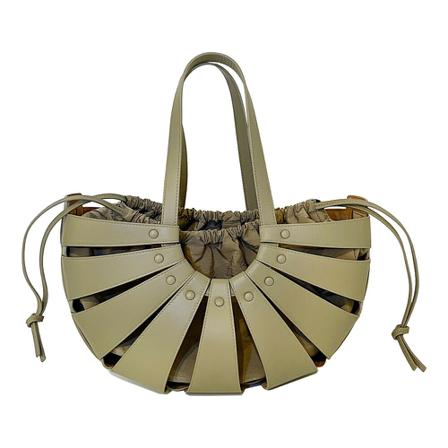 Bottega Veneta, The Shell Handbag Groen, Dames, Maat:ONE Size