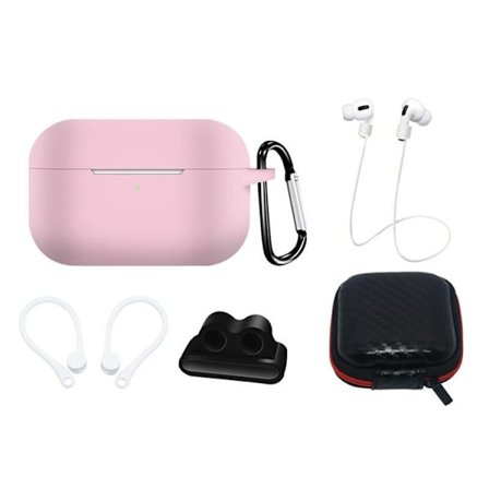 [5-Pack] Airpods Pro 2/Pro 1 Tilbehørssæt - Rosa