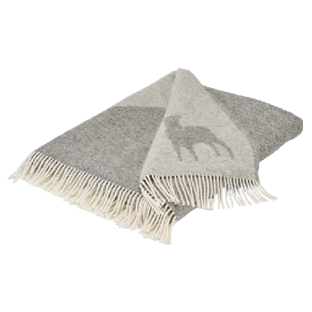 Shepherd Lennie Filtar & plädar Unisex Grå 140x240 cm