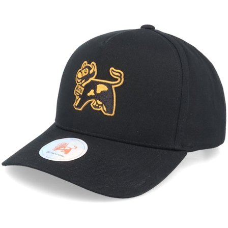 Hatstore - Arla Logo Black A-frame Black Adjustable Adjustable Black Cap - @ Hatstore